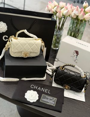 Chanel 25c Early Spring Knot Cap Mini Black New Sea Knot Cap Bag
