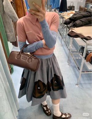 Miumiu Bowling Coffee Chocolate Heather