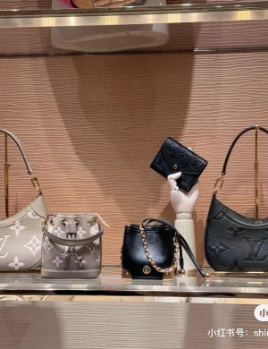 LV Bagatelle Armpit Bag, Bagatelle Black and Elephant Gray Both