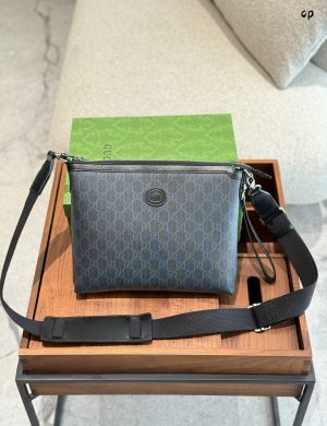 Gucci Men's Handbag Crossbody Bag with Detachable Shoulder Strap