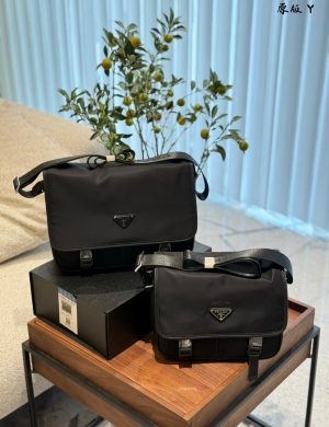 Prada Recycled Nylon and Saffiano