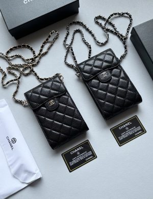 Chanel Multi Functional Phone Bag Shoulder Back Counter Quality