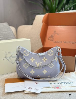 LV Taro Mud Colored Croissant 26cm Double Box Packaging