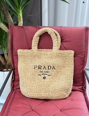 Prada Woven Shopping Bag the Woven Bag