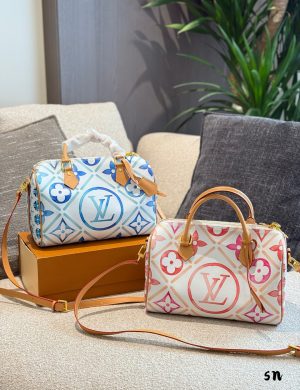 LV Boston Pillow Bag Graffiti Gradient 25cm
