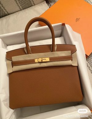 Hermes Platinum Gold Brown