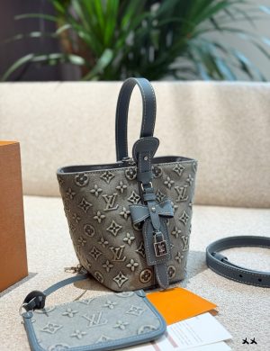 LV Denim Bucket