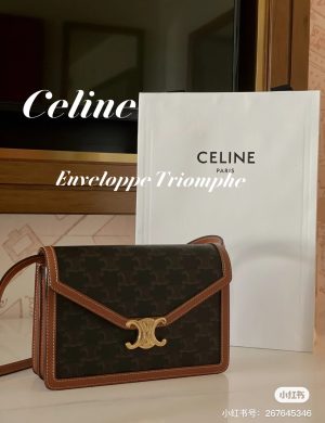 Celine Aging Arc De Triomphe Envelope Bag, Lightweight Chain