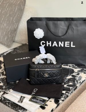 Chanel 25c Box 25clp Black Gold Chain Bag