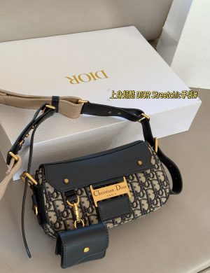 Dior Streetchic Handbag the Large Metal Plaque Design