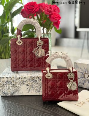 Dior Concubine Bag P264p269 Three Grid 17 Four Grid 20 Patent