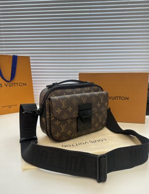 LV Slock Old Flower Postman Bag