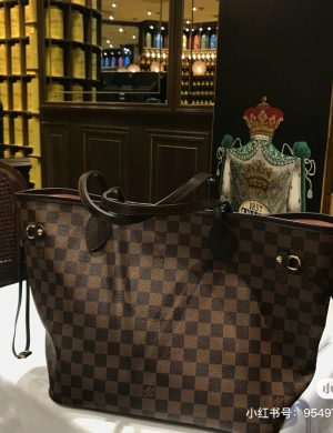 Louis Vuitton Brown Checkerboard Tote Bag