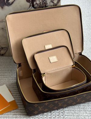 LV Encounter Style Modern Travel Jewelry Box. Vintage Storage Box