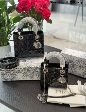 Dior Concubine Bag P264p269 Three Grid 17 Four Grid 20 Patent