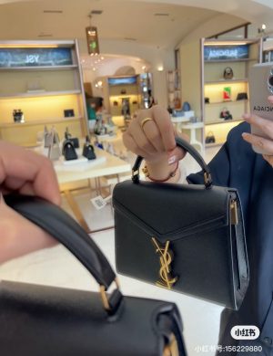 YSL Caviar Patterned Handbag the Special Design of