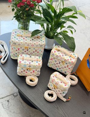 LV Joint Village, Upper Long Nine Bb Mini Makeup Bag Without Box