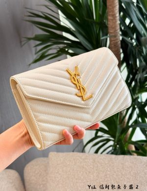 Saint Laurent Envelope Wallet on Chain