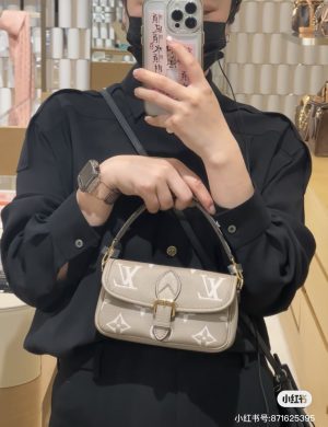 LV Stick Bag Nano Elephant Grey