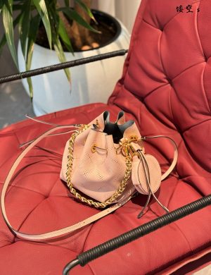 LV Bucket Bag Series Uses Embossed Perforated