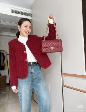 Chanel Wine Red Cf