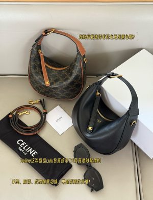 Celine's Latest Handbag, Teen Lulu Handheld, Shoulder Back, and