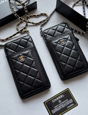 Chanel Multi Functional Phone Bag Shoulder Back Counter Quality