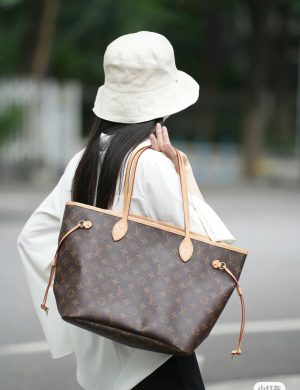 LV Neverful Mother and Child Shopping Bag