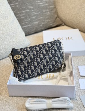 Dior Mini Chain Bag 2024 Early Spring New Classic Rattan Plaid