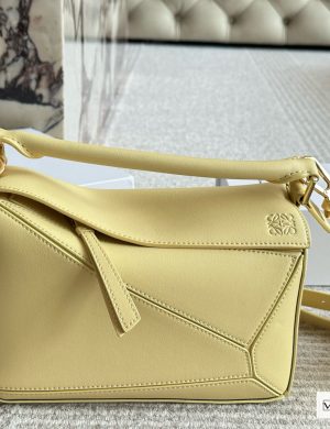 Loewe Geometry Package Puzzle a Very Textured Color, Vanilla Yellow