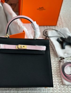 Hermes Kelly Palm Pattern Calfskin, Material Imported, Size: 28cm