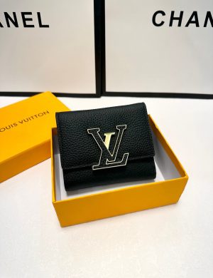 LV Short Wallet with Calf