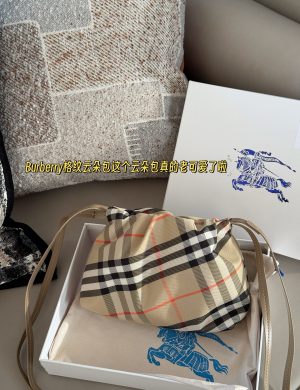 Burberry Plaid Cloud Bag