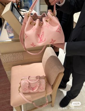 LV Drawstring Roasted Wheat Bag Water Bucket Bag