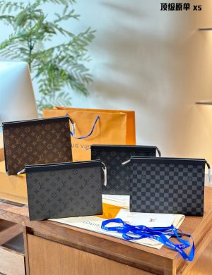 LV Toiletry Pouch Old Flower Wash Bag As One