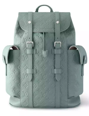 ZAINO CHRISTOPHER MM MISTY LAKE VERDE MONOGRAM TAURILLON – LW310