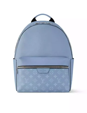 ZAINO DISCOVERY PM TELA MONOGRAMMA BLU CIELO – LW321