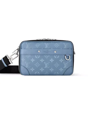 ALPHA MESSENGER BAG SKY BLUE MONGORAM CANVAS M14073 – LW280