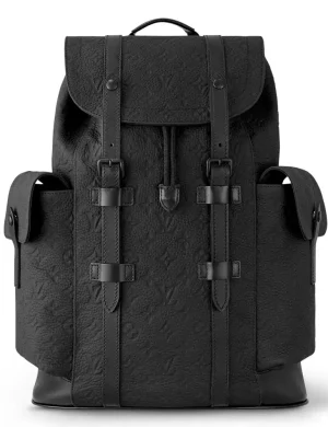 ZAINO CHRISTOPHER MM PELLE TAURILLON MONOGRAMMA NERO M55699 – LW349