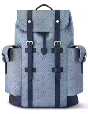 ZAINO CHRISTOPHER MM TELA MONOGRAM HERITAGE BLU M14676 – LW335