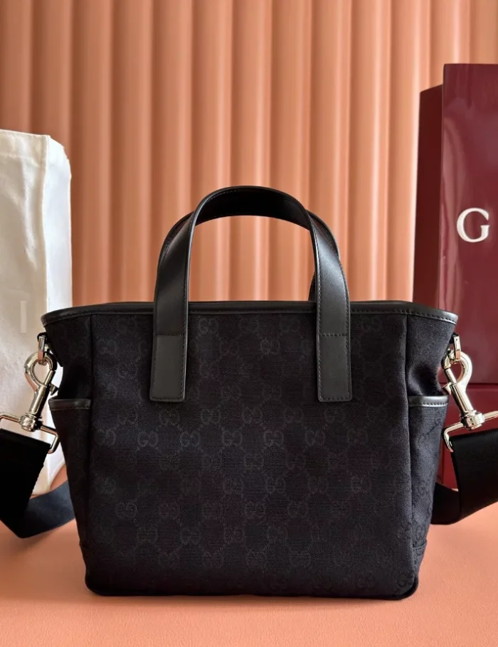 GUCCI-GG-SMALL-CANVAS-TOTE-BAG-WITH-LEATHER-TRIM-BLACK-BG148-8.webp