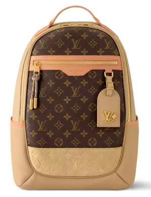 Zaino da esterno Louis Vuitton in pelle di vacchetta beige - LW149