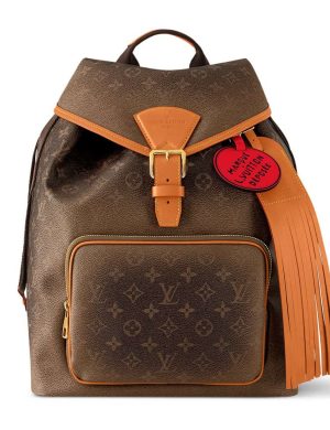 Zaino Montsouris Tela polvere monogramma marrone - LW158