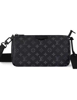 POCHETTE ACCESSOIRE XL BLACK MONOGRAM ECLIPSE CANVAS M11741 – LW445