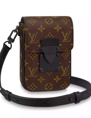 S-Lock Vertical Wearable Wallet In Brown – LW262
