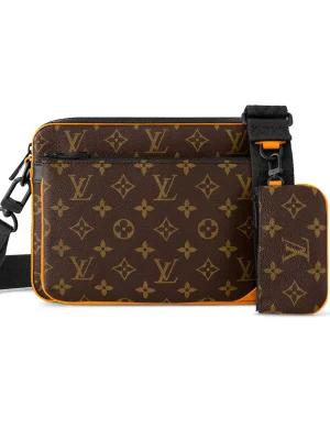 TRIO MESSENGER BAG MONOGRAM MACASSAR M46694 – LW453