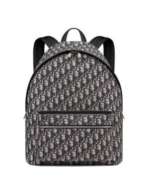 ZAINO DIOR RIDER BEIGE E NERO DIOR OBLIQUE JACQUARD – DIO028