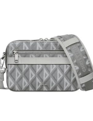 TAS SAFARI DIOR DENGAN STRAP GREY CD DIAMOND CANVAS – DIO051